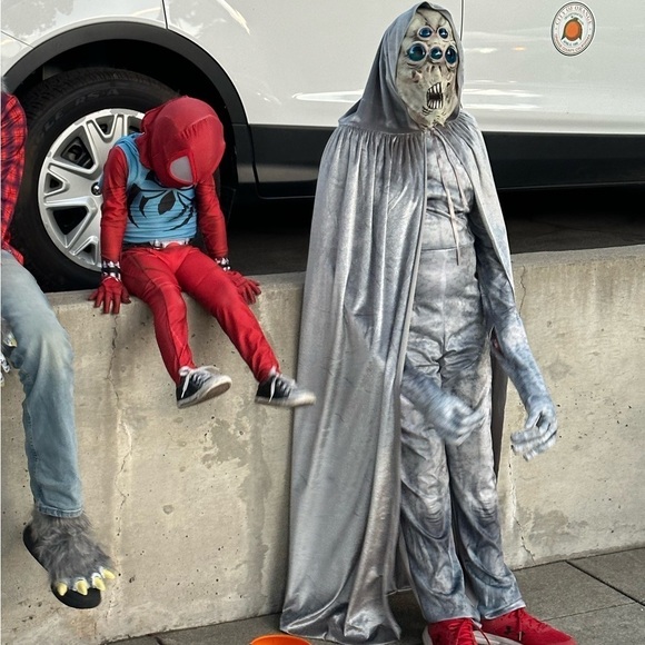 Alien Extraterrestrial Halloween costume Kids XLarge - Picture 7 of 9